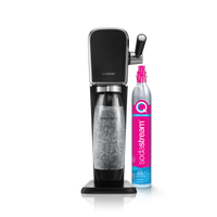 Saturator do wody gazowanej SodaStream ART czarny'+ 1 butelka + nabój CO2