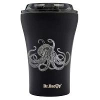 Dr.Bacty Apollo - Kubek termiczny z powłoką ceramiczną - 227 ml - Octopus - czarny