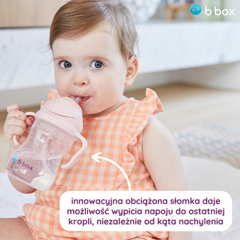 B.Box Bidon ze słomką 240ml Blush