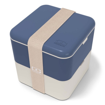 Monbento Lunchbox Bento Square Natural Blue
