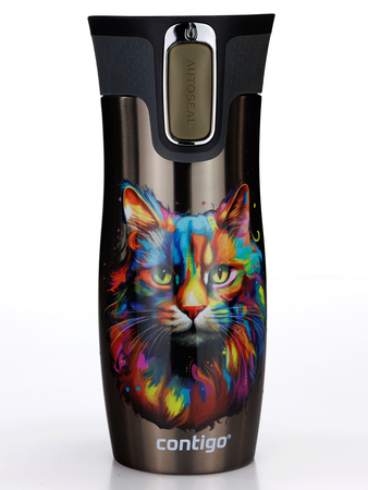 Contigo West Loop 2.0 - Kubek termiczny - 470ml - Kot - Latte