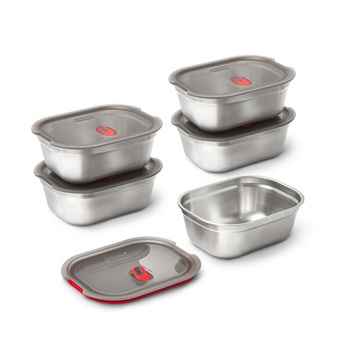 Black+Blum Lunchbox stalowy 0,9l. Multifunction