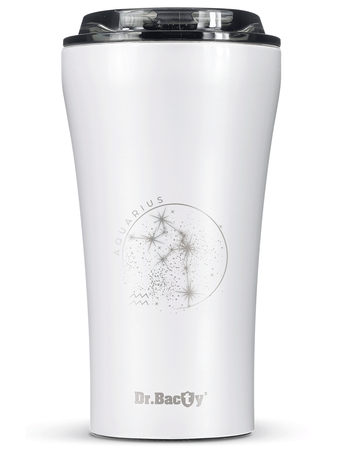 Dr.Bacty Apollo 2.0 - Kubek termiczny na kawę - "Wodnik" - 360 ml - Glossy White