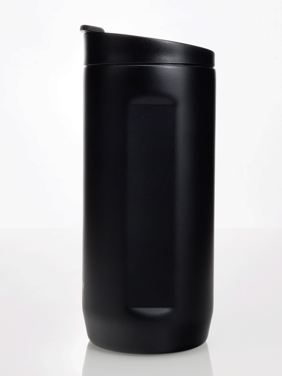 Dr.Bacty Notus - Kubek termiczny na kawę 2w1 - 360 ml - czarny