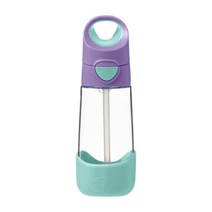 B.Box Butelka tritanowa ze słomką 450ml Lilac Pop