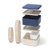 Monbento Lunchbox Bento Square Natural Blue