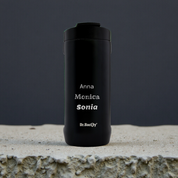 Kubek termiczny z grawerem Dr.Bacty Notus 360 ml - czarny