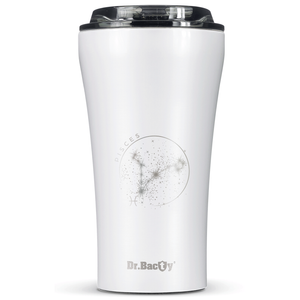 Dr.Bacty Apollo 2.0 - Kubek termiczny na kawę - "Ryby" - 360 ml - Glossy White