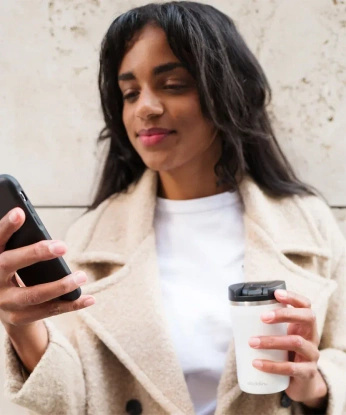 Kubek termiczny Aladdin Mocca 350ml - Aqua Blue.