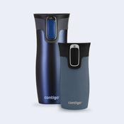 Zestaw Contigo West Loop Monaco 470 ml + West Loop Mini 300 ml – niebieski metalik