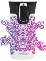 Contigo West Loop Mini - Kubek termiczny - 300ml - Glamour - Biały Metalik