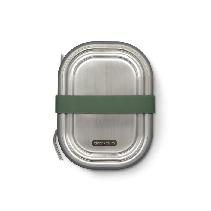 Black+Blum Lunch box stalowy S oliwkowy