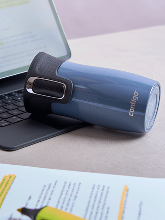 Contigo West Loop Mini - Kubek termiczny - 300ml - Glamour Blue -Niebieski Metalik