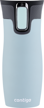 Contigo West Loop 2.0 - Kubek termiczny - 470ml - Ptaszkowe love - Błękitny Mat