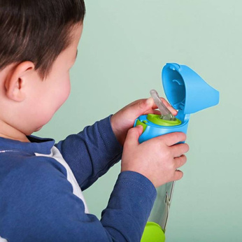 B.Box Butelka tritanowa ze słomką 450ml Lemon Sherbet