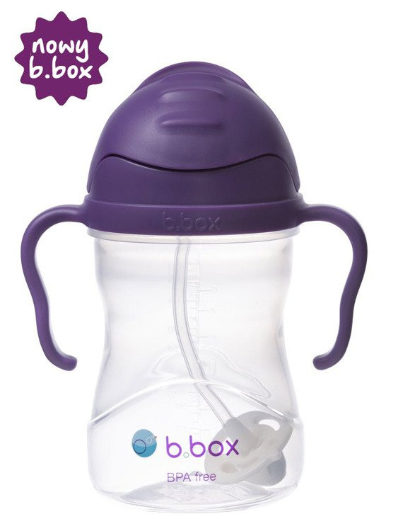 B.Box Bidon ze słomką 240ml winogronowy