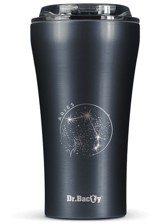Dr.Bacty Apollo 2.0 - Kubek termiczny na kawę - "Baran" - 360 ml - Gunmetal