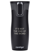 Kubek termiczny Contigo West Loop 2.0 470 ml - The Word - czarny