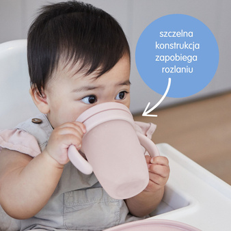 B.Box Silikonowy kubek z ustnikiem Blush