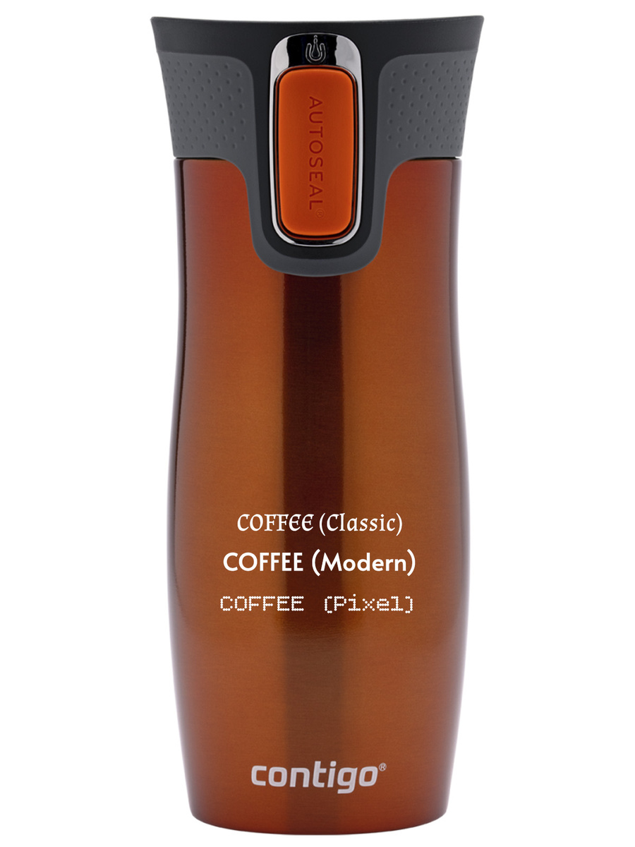 Contigo West Loop 2.0 - Kubek termiczny z grawerem - 470ml - Pomarańczowy