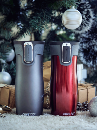 Contigo West Loop 2.0 - Kubek termiczny z grawerem - 470ml - Czerwony