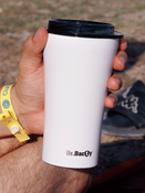 Dr.Bacty Apollo 2.0 - Kubek termiczny na kawę - 360 ml - Glossy White