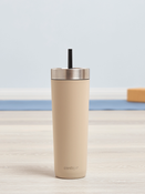 Contigo Luxe Tumbler - Kubek termiczny ze słomką z grawerem - 720ml - Brown Sugar