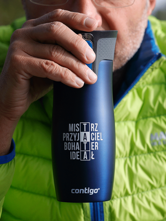 Contigo West Loop - Kubek termiczny - 470ml - Granat Mat Dzień Taty "Tata"