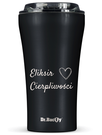 Dr.Bacty Apollo 2.0 - Kubek termiczny na kawę - Eliksir cierpliwości - 360 ml - Black Matt