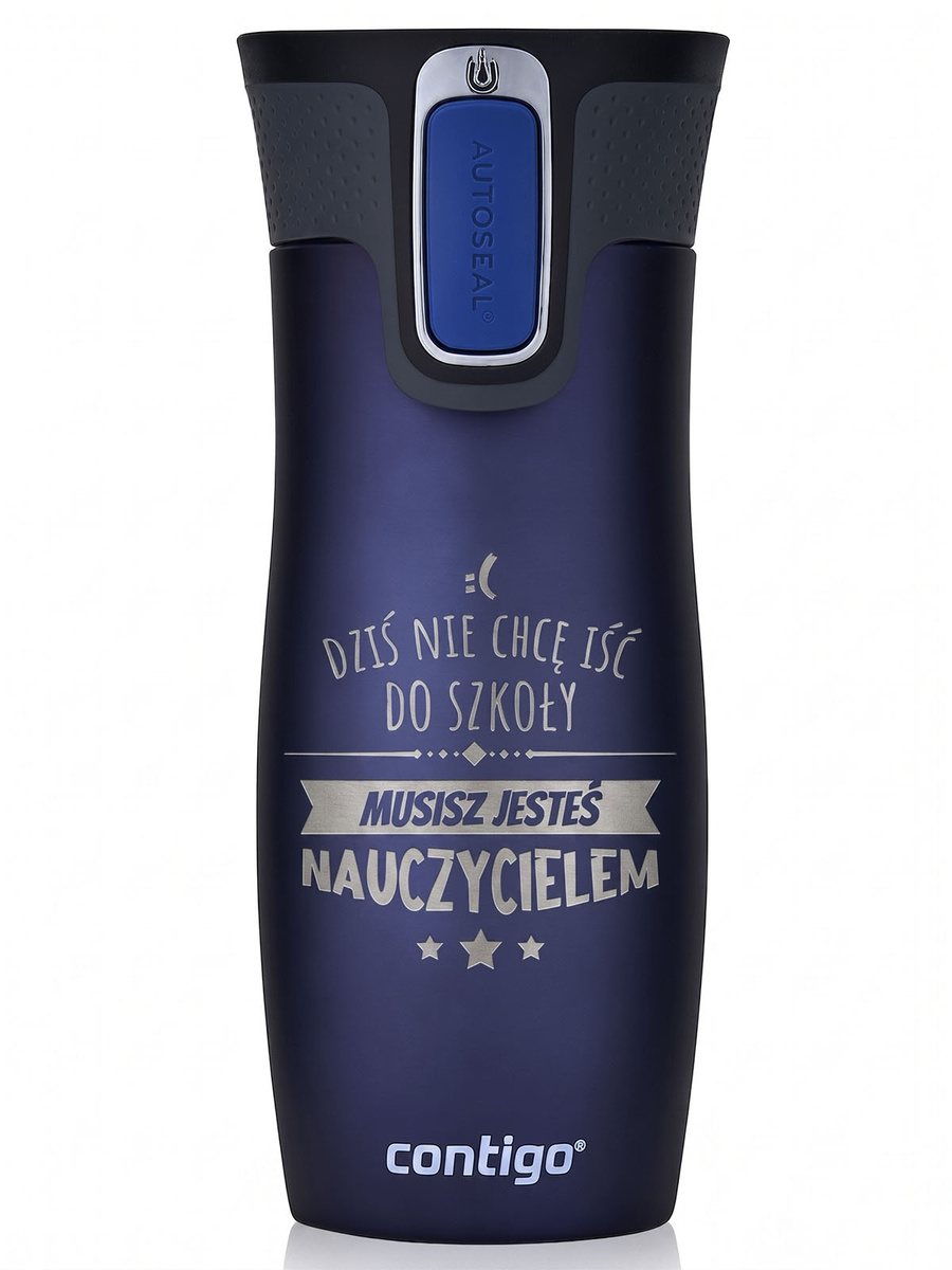 Kubek termiczny Contigo West Loop 2.0 470 ml - Jesteś Nauczycielem - Granat Mat