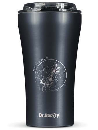 Dr.Bacty Apollo 2.0 - Kubek termiczny na kawę - "Skorpion" - 360 ml - Gunmetal