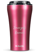 Dr.Bacty Apollo 2.0 - Kubek termiczny na kawę - Smacznej kawusi - 360 ml - Pink