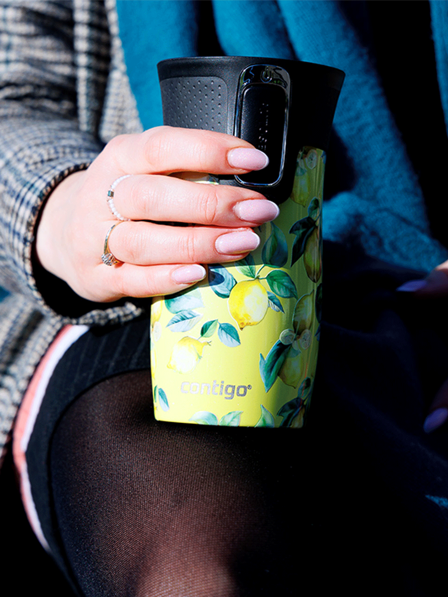Contigo West Loop Mini - Kubek termiczny - 300ml - Lemon - Limelight