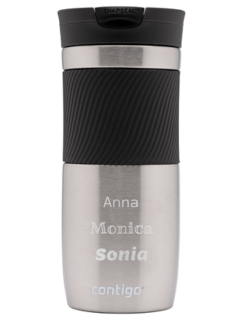 Contigo Byron - Kubek termiczny z grawerem - 470ml - Stainless Steel