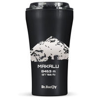 Dr.Bacty Apollo 2.0 - Kubek termiczny na kawę - 360 ml - Makalu - Black Matt