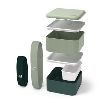 Monbento Lunchbox Bento Square FR Natural Green