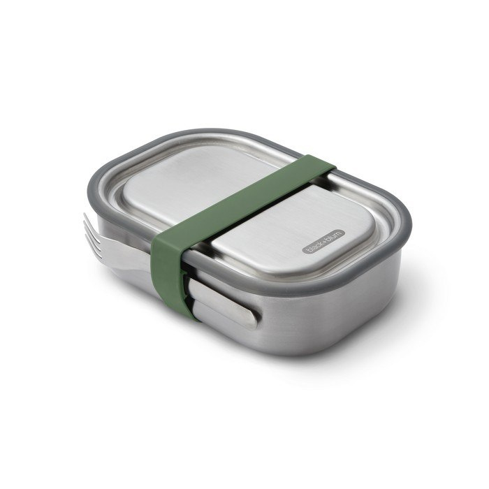 Black+Blum Lunch box stalowy L oliwkowy