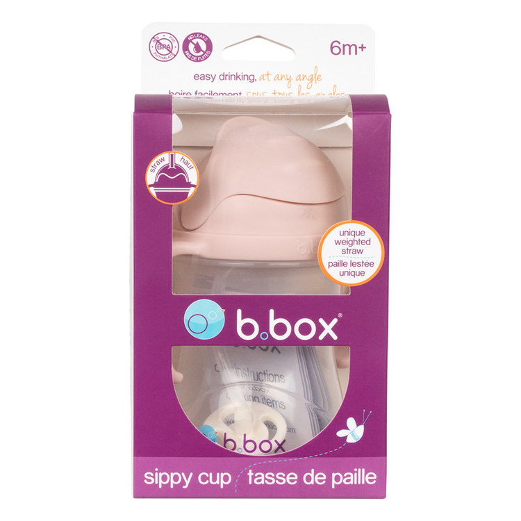 B.Box Bidon ze słomką 240ml Blush