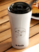 Dr.Bacty Apollo 2.0 - Kubek termiczny na kawę - "Lew" - 360 ml - Glossy White