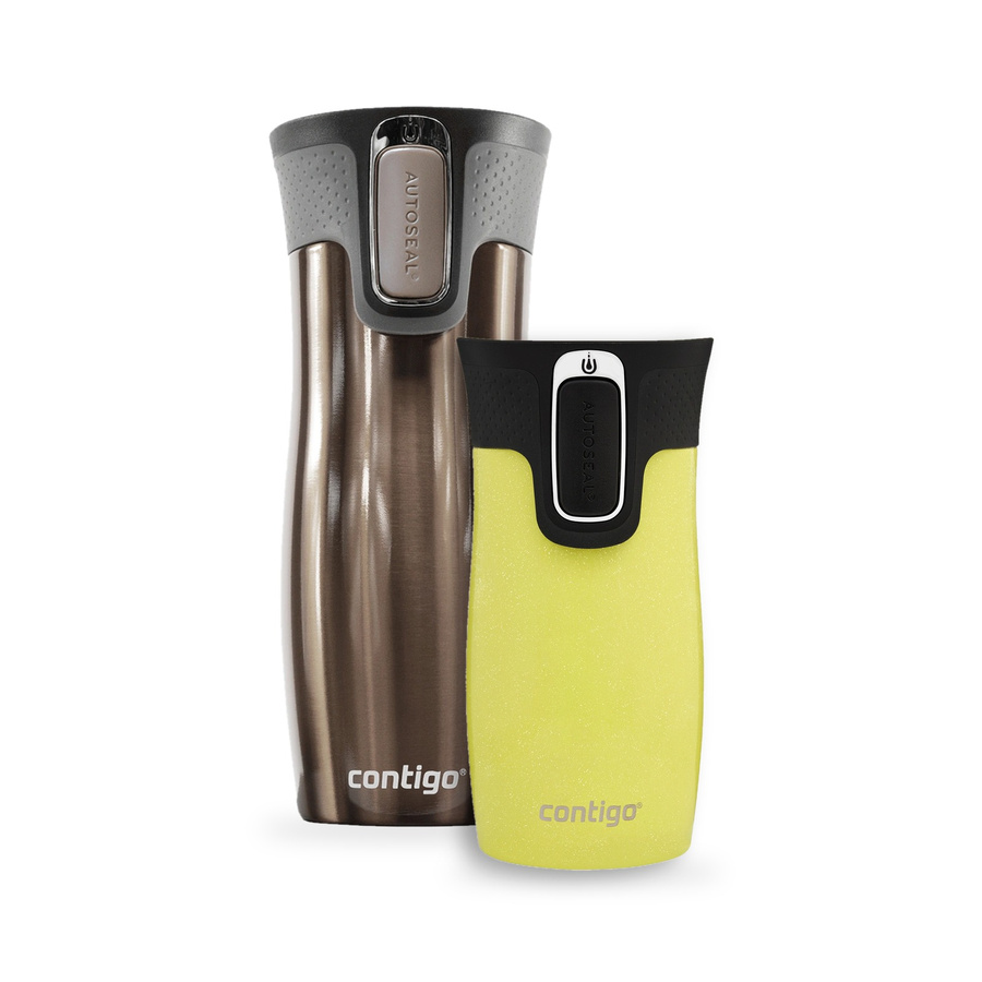 Zestaw kubków termicznych Contigo West Loop 2.0 Latte 470 ml + West Loop Mini Żółty 300 ml