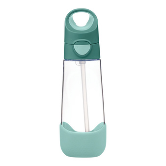 B.Box Butelka na wodę tritanowa ze słomką 600ml Emerald Forest b.box