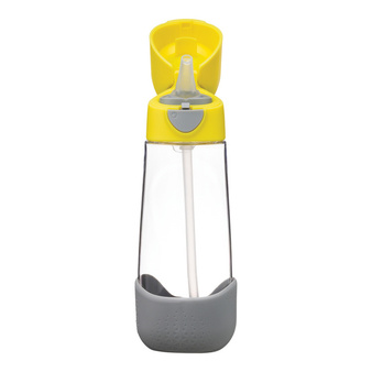 B.Box Butelka na wodę tritanowa ze słomką 600ml Lemon Sherbet b.box