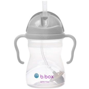 B.Box Bidon ze słomką 240ml szary
