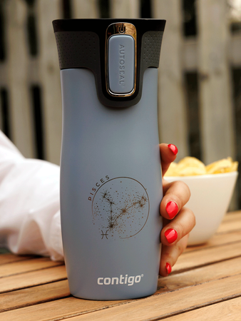 Contigo West Loop "Ryby" - Kubek termiczny - 470 ml - Earl Grey