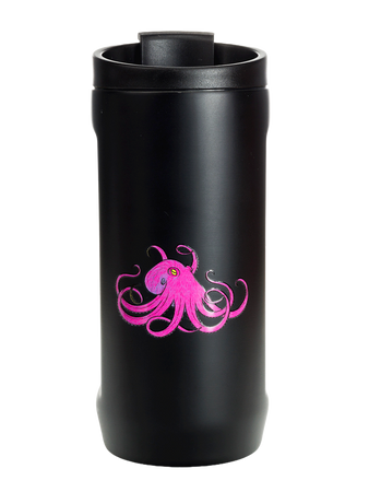 Dr.Bacty Notus - Kubek termiczny 2w1 - 360 ml - Morski - czarny