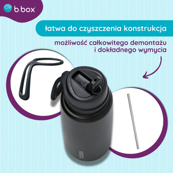 B.Box Butelka termiczna ze składanym ustnikiem –  1l Deep Space
