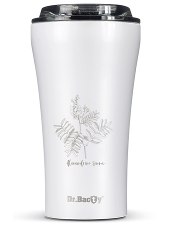Kubek termiczny na kawę Dr.Bacty Apollo 2.0 360 ml "Brandy mint" - White