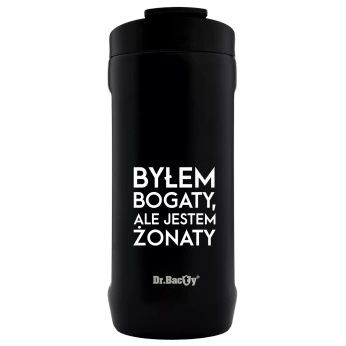 Kubek termiczny Dr.Bacty Notus 360 ml - Dla mężczyzny - czarny