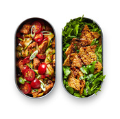 Black+Blum Zestaw 2 lunch boxów stalowych szary