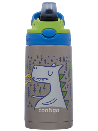 Contigo Easy Clean - Bidon termiczny dla dziecka - 380ml Zielony Smok